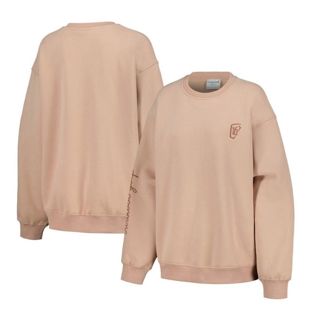 Barstool Golf Tan WM Phoenix Open Oversized‎ Pullover Sweatshirt Women's XL New